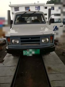AIFILTECH 机场巡逻皮卡尾气净化器（车头） | AIFILTECH airport pickup truck exhaust purifier (front)