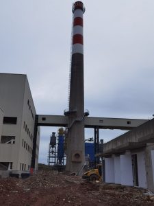 AIFILTECH dust collection stack and plant overview of a high-temperature dust collection EPC project